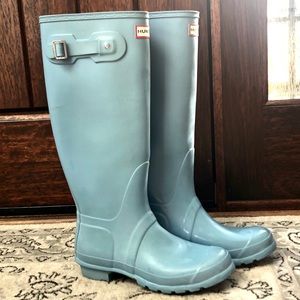 Baby Blue Hunter Rain Boots